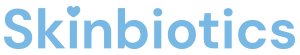 Logo Skinbiotics, modré